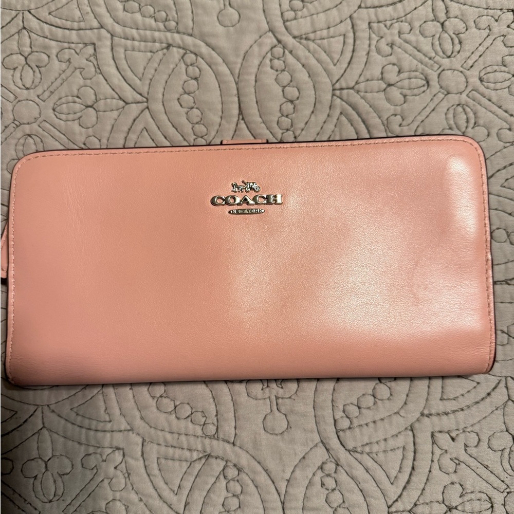 Coach Authentic Blush Pink Wallet EC